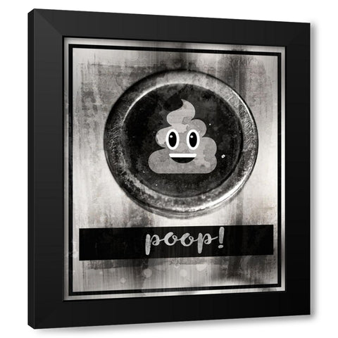 Farm bathroom signs 7 Black Modern Wood Framed Art Print by LightBoxJournal