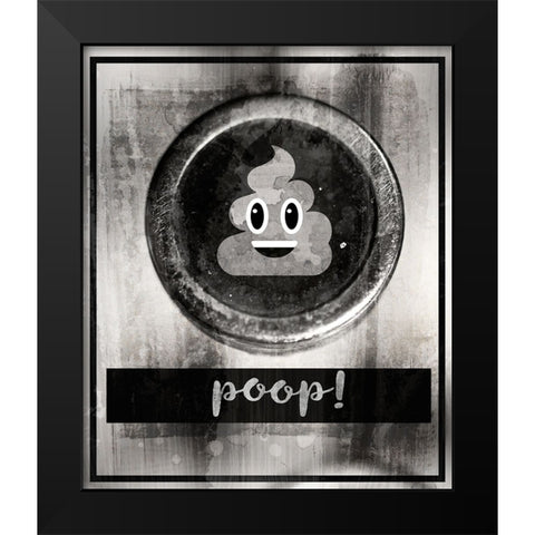 Farm bathroom signs 7 Black Modern Wood Framed Art Print by LightBoxJournal