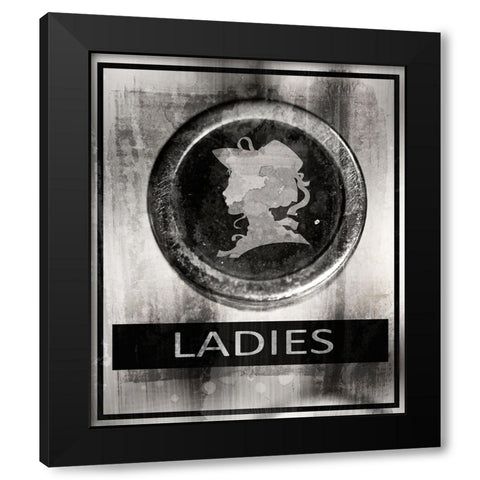 Farm bathroom signs 8 Black Modern Wood Framed Art Print by LightBoxJournal