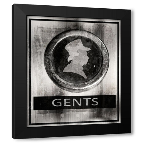 Farm bathroom signs 9 Black Modern Wood Framed Art Print by LightBoxJournal