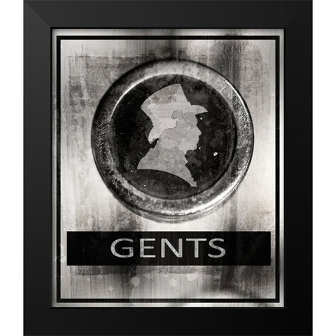 Farm bathroom signs 9 Black Modern Wood Framed Art Print by LightBoxJournal