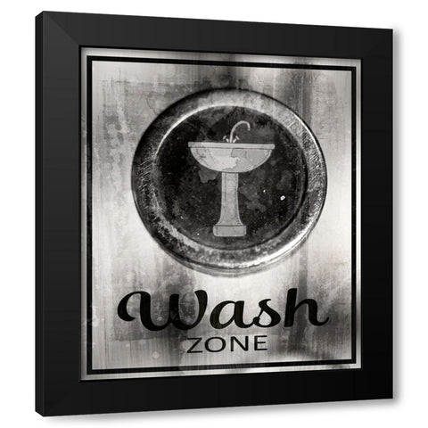 Farm bathroom signs 16 Black Modern Wood Framed Art Print by LightBoxJournal