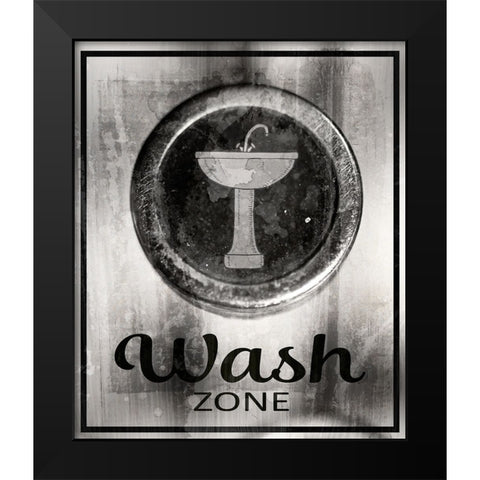 Farm bathroom signs 16 Black Modern Wood Framed Art Print by LightBoxJournal