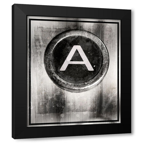Farm Letter A captial Black Modern Wood Framed Art Print with Double Matting by LightBoxJournal