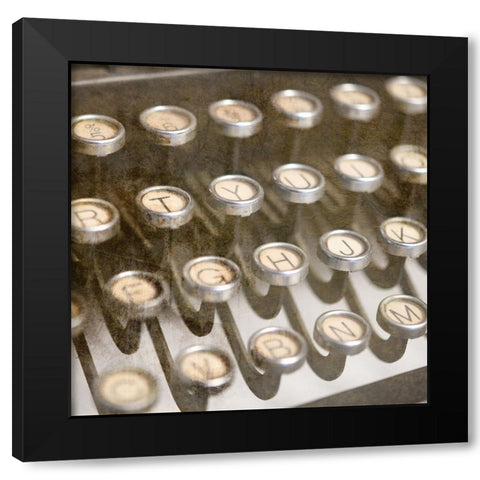 Typewriter 02 Royal keys 1 Black Modern Wood Framed Art Print with Double Matting by LightBoxJournal