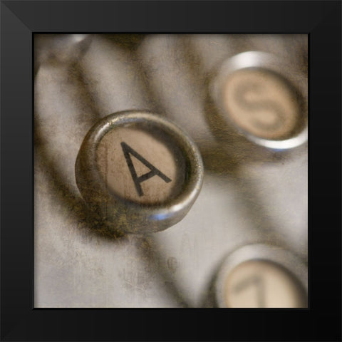 Typewriter 02 Royal keys A Black Modern Wood Framed Art Print by LightBoxJournal