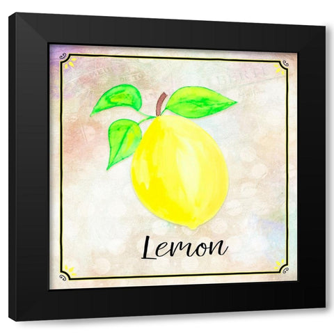 Country Lemon 01 Black Modern Wood Framed Art Print with Double Matting by LightBoxJournal
