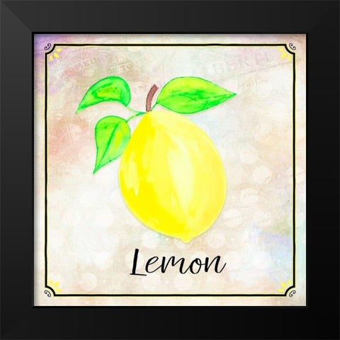 Country Lemon 01 Black Modern Wood Framed Art Print by LightBoxJournal