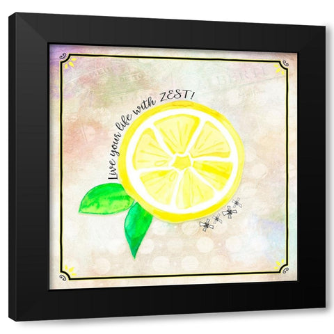Country Lemon 02 Black Modern Wood Framed Art Print with Double Matting by LightBoxJournal
