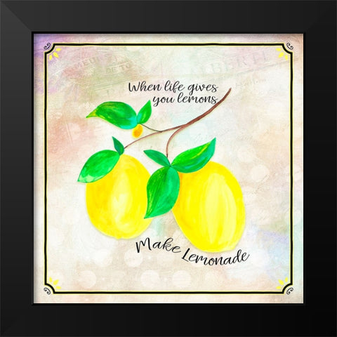 Country Lemon 03 Black Modern Wood Framed Art Print by LightBoxJournal