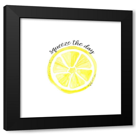 Easy Peasy Lemon Kitchen 3 Black Modern Wood Framed Art Print with Double Matting by LightBoxJournal
