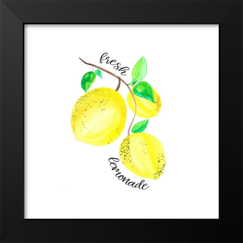 Easy Peasy Lemon Kitchen 4 Black Modern Wood Framed Art Print by LightBoxJournal