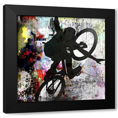 Extreme BMX 4 Black Modern Wood Framed Art Print with Double Matting by LightBoxJournal