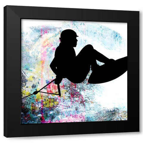 Extreme Wakeboard 5 Black Modern Wood Framed Art Print by LightBoxJournal