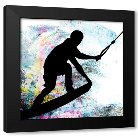 Extreme Wakeboard 6 Black Modern Wood Framed Art Print with Double Matting by LightBoxJournal