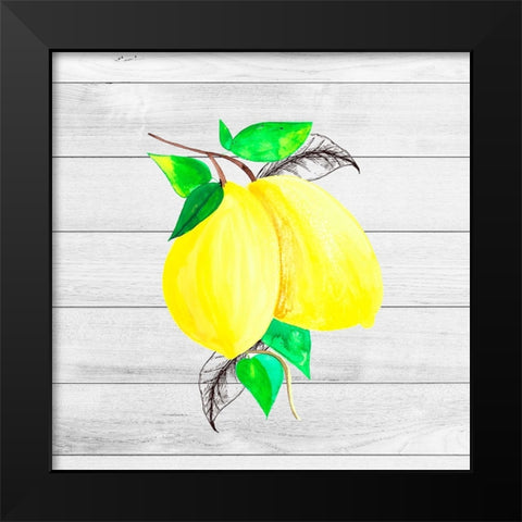 Farm Lemon 02 Black Modern Wood Framed Art Print by LightBoxJournal