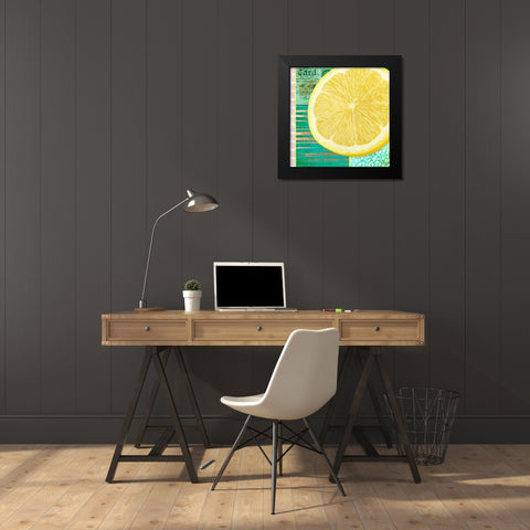 Gypsy Lemons 1 Black Modern Wood Framed Art Print by LightBoxJournal