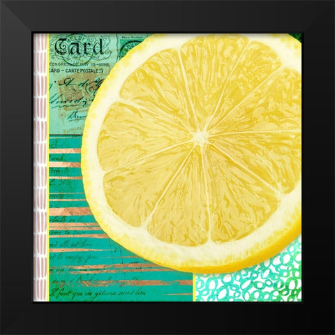 Gypsy Lemons 1 Black Modern Wood Framed Art Print by LightBoxJournal
