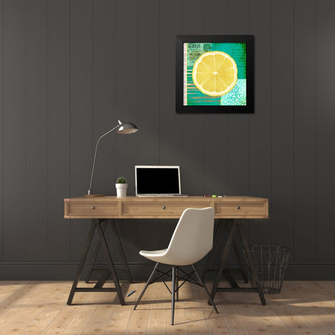 Gypsy Lemons 2 Black Modern Wood Framed Art Print by LightBoxJournal