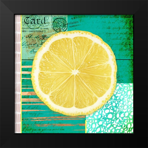 Gypsy Lemons 2 Black Modern Wood Framed Art Print by LightBoxJournal