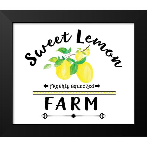 Just Lemons 1 Black Modern Wood Framed Art Print by LightBoxJournal