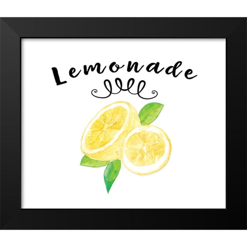 Just Lemons 2 Black Modern Wood Framed Art Print by LightBoxJournal