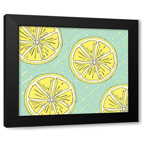 Just Lemons 5 Black Modern Wood Framed Art Print with Double Matting by LightBoxJournal