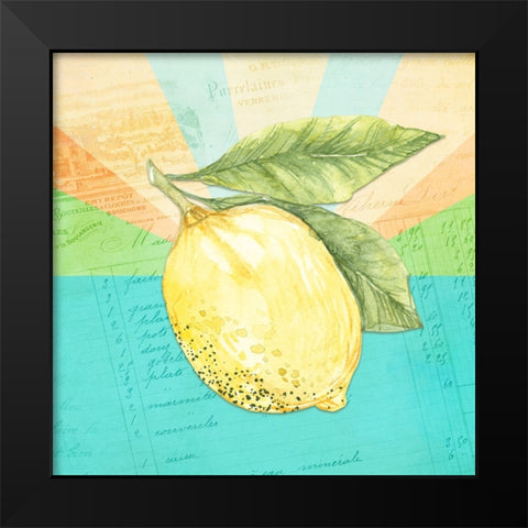 Simply Lemonade 4 Black Modern Wood Framed Art Print by LightBoxJournal