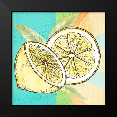 Simply Lemonade 5 Black Modern Wood Framed Art Print by LightBoxJournal
