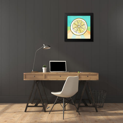 Simply Lemonade 6 Black Modern Wood Framed Art Print by LightBoxJournal