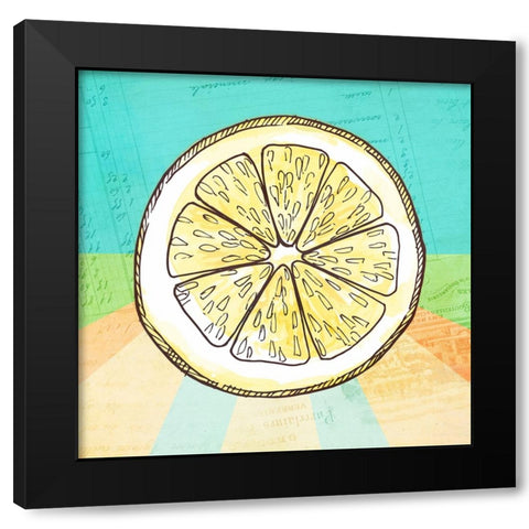 Simply Lemonade 6 Black Modern Wood Framed Art Print by LightBoxJournal