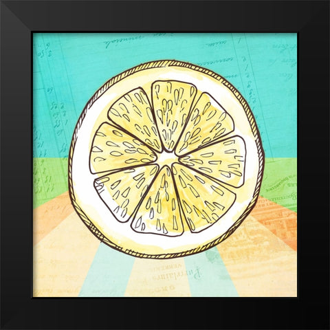 Simply Lemonade 6 Black Modern Wood Framed Art Print by LightBoxJournal
