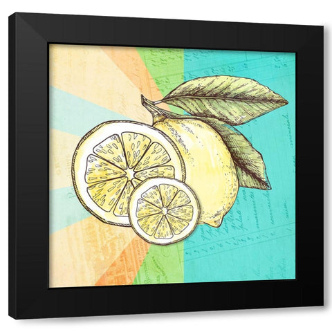 Simply Lemonade 8 Black Modern Wood Framed Art Print by LightBoxJournal