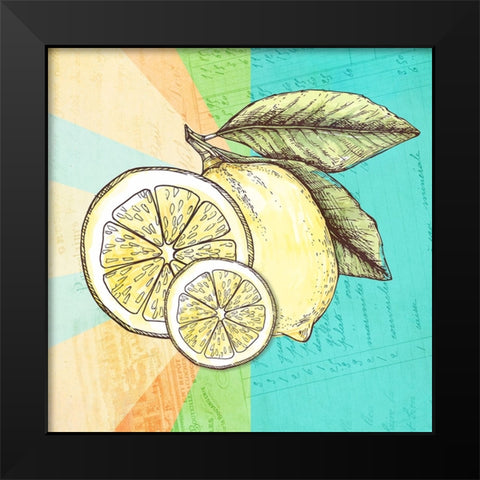 Simply Lemonade 8 Black Modern Wood Framed Art Print by LightBoxJournal