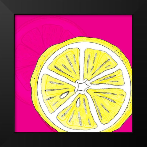 Summer time Citrus fun 1 Black Modern Wood Framed Art Print by LightBoxJournal