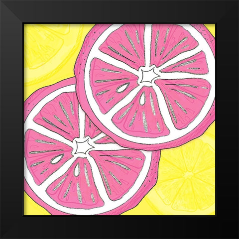 Summer time Citrus fun 4 Black Modern Wood Framed Art Print by LightBoxJournal