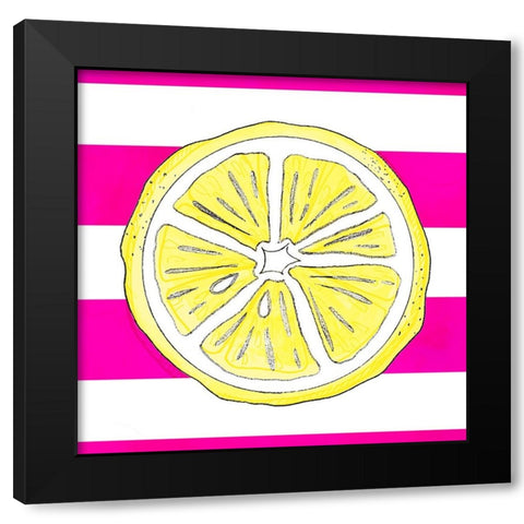 Summer time Lemon 01 Black Modern Wood Framed Art Print with Double Matting by LightBoxJournal