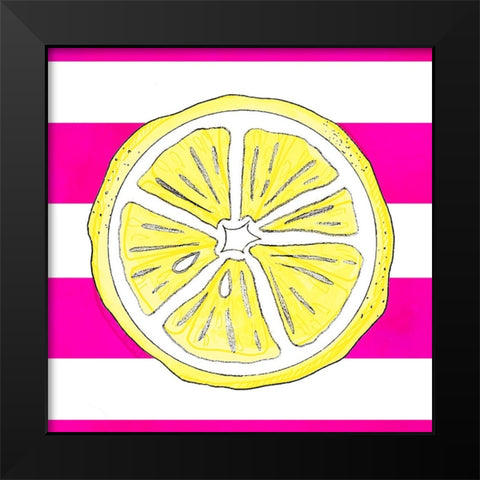 Summer time Lemon 01 Black Modern Wood Framed Art Print by LightBoxJournal