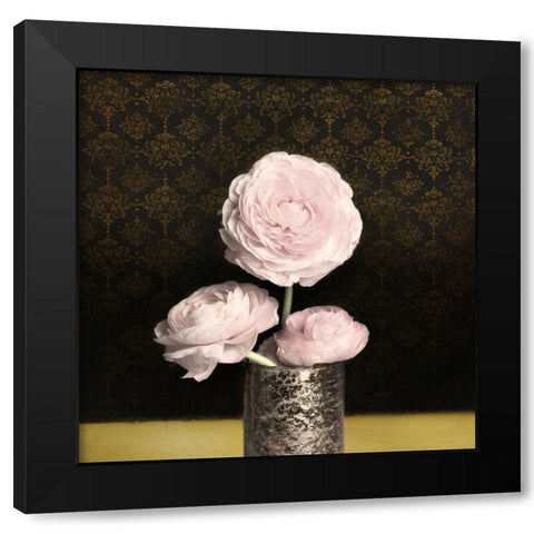 Pink Peonie 01 Black Modern Wood Framed Art Print with Double Matting by LightBoxJournal
