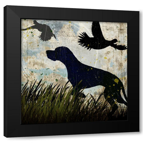 Classic Pointer 05 Black Modern Wood Framed Art Print with Double Matting by LightBoxJournal