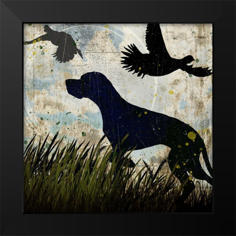 Classic Pointer 05 Black Modern Wood Framed Art Print by LightBoxJournal