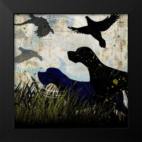 Classic Pointer 06 Black Modern Wood Framed Art Print by LightBoxJournal