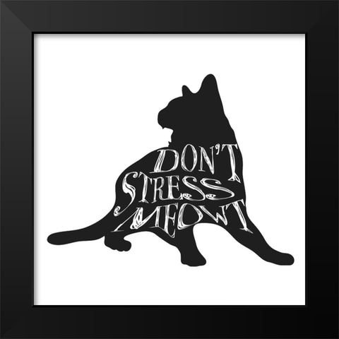 RescueCat 09 Black Modern Wood Framed Art Print by LightBoxJournal