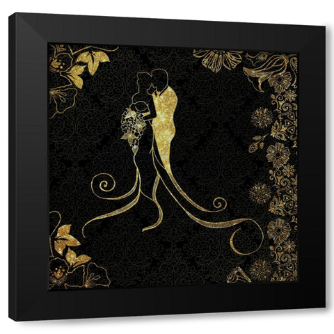 Forever Love 01 Black Modern Wood Framed Art Print with Double Matting by LightBoxJournal