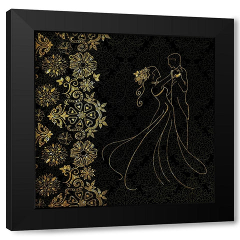 Forever Love 02 Black Modern Wood Framed Art Print by LightBoxJournal