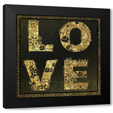 Forever Love 03 Black Modern Wood Framed Art Print with Double Matting by LightBoxJournal