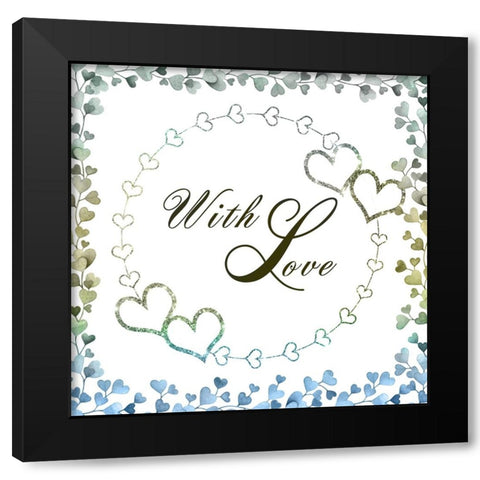 Our Love 02 Black Modern Wood Framed Art Print by LightBoxJournal