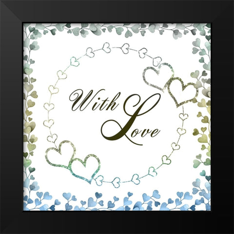 Our Love 02 Black Modern Wood Framed Art Print by LightBoxJournal