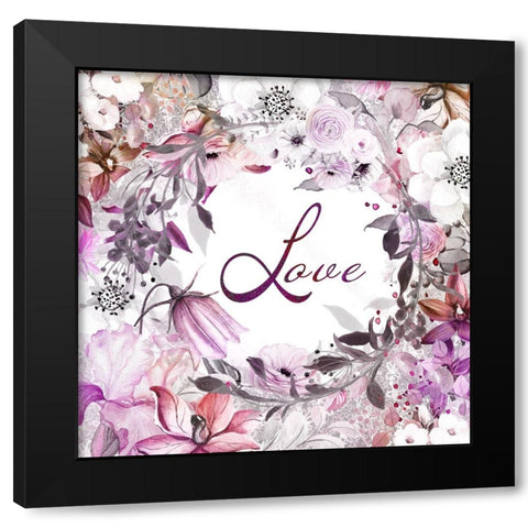 Our Love 05 Black Modern Wood Framed Art Print by LightBoxJournal