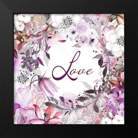 Our Love 05 Black Modern Wood Framed Art Print by LightBoxJournal